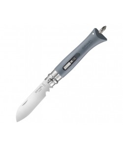 Нож складной Opinel Specialists DIY №09, клинок 8 см, серый, сменные биты