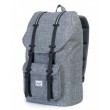 Рюкзак Herschel Little America Backpack 17L, серый с каучуковыми пряжками - фото № 8