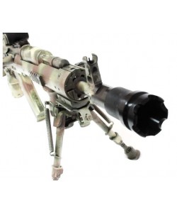 Пламегаситель-дожигатель ”РУСИЧ 24” на оружие тип АК/САЙГА МК, резьба 24х1,5 правая, сталь-дюралюминий, черн.