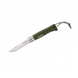 Нож складной Opinel Tradition Colored №08, 8,5 см, нерж. сталь, рукоять граб, хаки - фото № 1