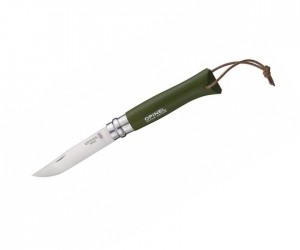 Нож складной Opinel Tradition Colored №08, 8,5 см, нерж. сталь, рукоять граб, хаки