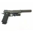 Страйкбольный пистолет Stalker SA5.1S Spring (Hi-Capa 5.1, с ЛЦУ и глушителем) - фото № 2