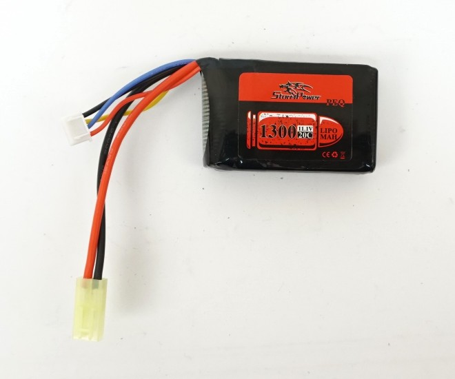 Аккумулятор Storm Power Li-Po 11.1V 1300mah 20C, 66x42x17 мм (SP-030)