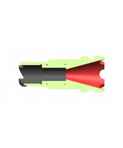 Пламегаситель-дожигатель ”РУСИЧ 24” на оружие тип АК/САЙГА МК, резьба 24х1,5 правая, сталь-дюралюминий, черн.