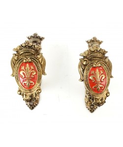 Крепление настенное «Геральдика-Лилия», латунь (DE-24-L)