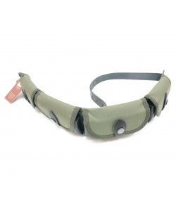 Патронташ Vektor закрытый капроновый с газырями и ремнем из нат. кожи (П-47)