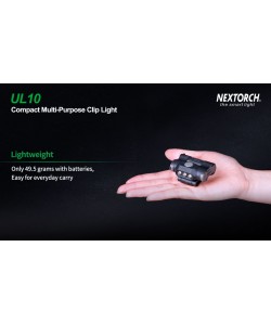 Фонарь NexTORCH UL10 с клипсой, 65 люмен, 3 режима