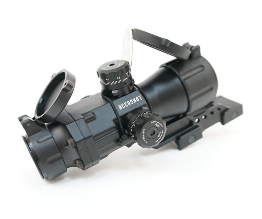 Оптический прицел Leapers Prism T4 CQB 4x32, 34 мм, грав. Circle Dot, подсветка IE36, на Weaver
