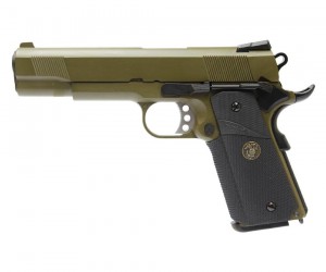 Страйкбольный пистолет WE Colt M1911A1 M.E.U. Olive (WE-E008A-OD)