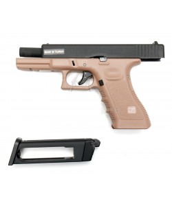 Страйкбольный пистолет KJW KP-17 Glock G17 CO₂ Tan, металл. затвор