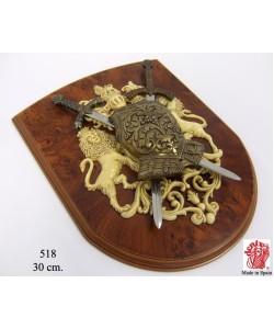 Панно, 2 мини-меча (Ричарда Львиное Сердце и Тамплиера), кираса, DE-518