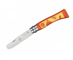 Нож складной детский Opinel MyFirstOpinel №07 оранжевый, клинок - 8 см, рукоять - бук