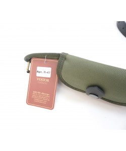 Патронташ Vektor закрытый капроновый с газырями и ремнем из нат. кожи (П-47)