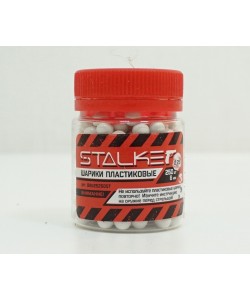 Шарики пластиковые Stalker 6 мм, 0,25 г, 250 штук, белые