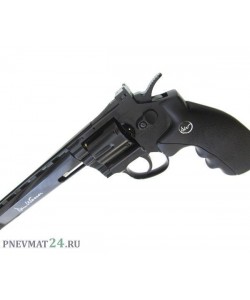 Пневматический револьвер ASG Dan Wesson 8” Black (пулевой)