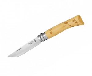Нож складной Opinel Tradition Nature №07, 8 см, рукоять самшит, рис. след