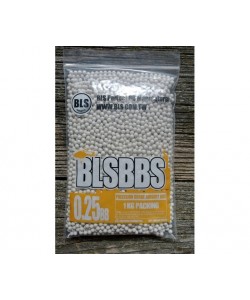 Шары для страйкбола BLS 0,25 г, 4000 штук (1 кг, белые) 1KG-H25