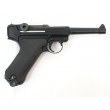 Страйкбольный пистолет WE Luger P08 4” Black (WE-P001) - фото № 2