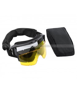 Очки защитные Daisy Tactical, 3 сменные линзы, Black (TD-RK2-BK)