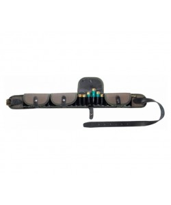 Патронташ Vektor закрытый капроновый с газырями и ремнем из нат. кожи (П-47)