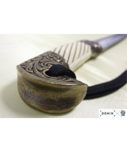 Шашка казачья в черных ножнах, латунь (Россия, 1881 г.) DE-4135