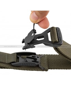 Ремень брючный тактический Долг «Флекс» с магнитной пряжкой (зеленый)