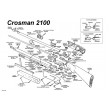 Втулка фторопластовая клапана накачки CROSMAN АМ 77, 2100