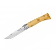 Нож складной Opinel Tradition Nature №07, 8 см, рукоять самшит, рис. снежинки - фото № 1