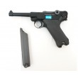 Страйкбольный пистолет WE Luger P08 4” Black (WE-P001) - фото № 4