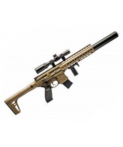 Пневматическая винтовка Sig Sauer MCX Scoped FDE-S (CO₂, прицел 1-4x24) 4,5 мм