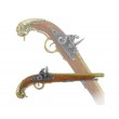 Макет пистолет кремневый, латунь (Германия, XVIII век) DE-1043-L - фото № 2