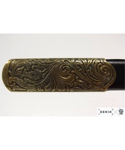 Шашка казачья в черных ножнах, латунь (Россия, 1881 г.) DE-4135