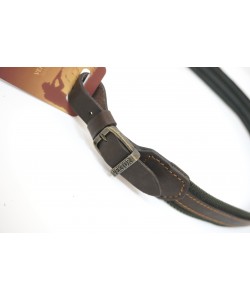 Ремень для ружья Vektor Р-20, полиамид 35 мм, с кожаными накладками (зеленый)