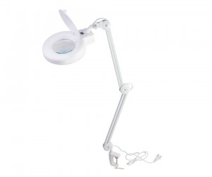 Настольная лампа-лупа с подсветкой Veber 8608D 3D, 3 дптр, 120 мм