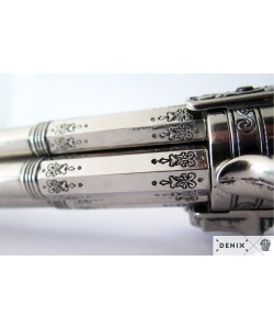 Макет пистолет кремневый четырехдульный (Франция, XVIII век) DE-1307