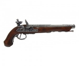 Макет пистолет для дуэли, Версаль, под серебро (Франция, 1810 г.) DE-1134-G