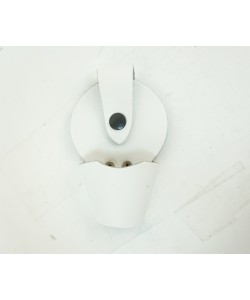 Чехол для наручников «БРС» открытый (кожа) белый