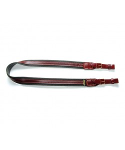 Ремень для ружья Vektor Р-20, полиамид 35 мм, с кожаными накладками (зеленый)