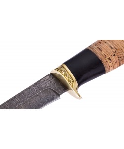 Нож ручной работы из дамасской стали ГЕПАРД (2863)д