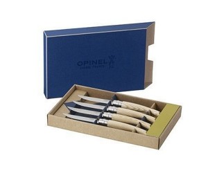 Набор кухонных ножей Opinel серии Table Chic №10 (4 ножа) клинок -10 см, рукоять - ясень