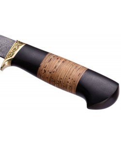 Нож ручной работы из дамасской стали ГЕПАРД (2863)д