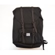 Рюкзак Herschel Little America Backpack 17L, черный с каучуковыми пряжками - фото № 1