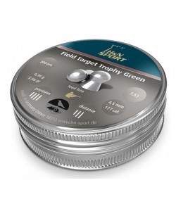 Пули для пневматики H&N Field Target Trophy Green 4,5 мм, 0,37 г (300 штук)