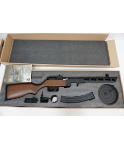 Страйкбольный пистолет-пулемет Snow Wolf PPSH EBB, пластик под дерево (SW-09)
