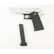 Страйкбольный пистолет Galaxy G.6S (Colt Hi-Capa) серебристый - фото № 4