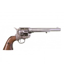 Макет револьвер Colt Peacemaker .45, 7½”, никель (США, 1873 г.) DE-1107-NQ