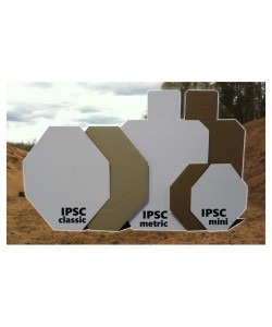 Мишень IPSC мини (с белой стороной) 300x375 мм, гофрокартон Т23 (10 штук)