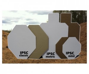 Мишень IPSC мини (с белой стороной) 300x375 мм, гофрокартон Т23, 10 штук