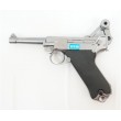 Страйкбольный пистолет WE Luger P08 4” Silver (WE-P004) - фото № 5