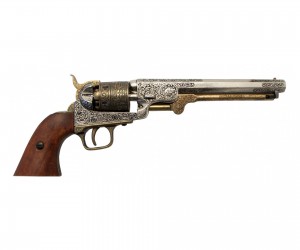 Макет револьвер морского офицера Colt Navy, латунь (США, 1851 г.) DE-1040-L